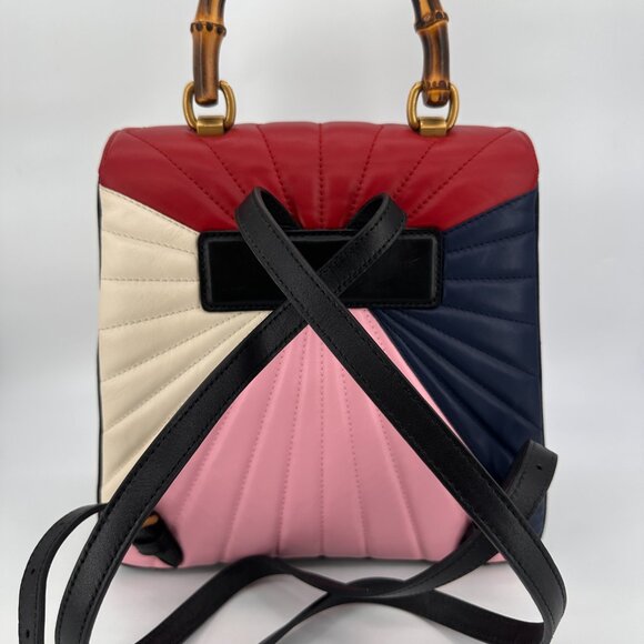 Gucci Queen Margaret Colorblock Leather Top-Handle/Backpack - Picture 5 of 14